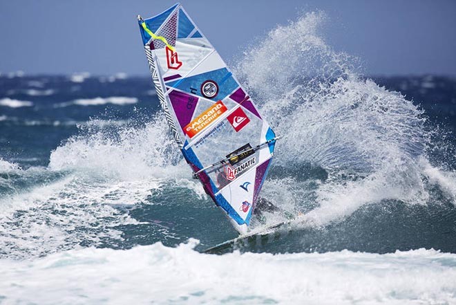 Fernandez top turn - PWA Tenerife World Cup 2012 Day 1 &copy;  John Carter / PWA http://www.pwaworldtour.com